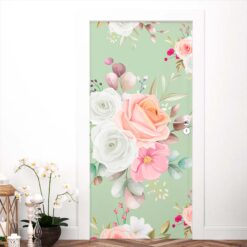 Adesivo Envelopamento Porta Pintura de Rosas