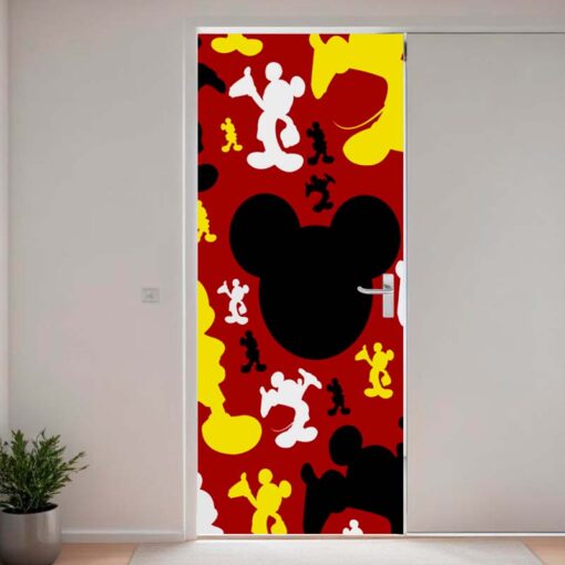 Adesivo Porta Silhueta Mickey