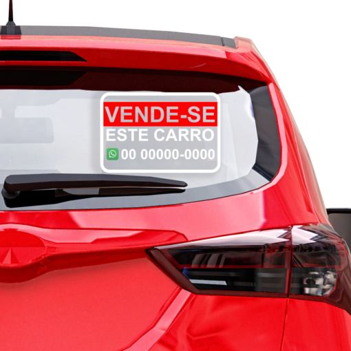 Adesivo Vende-se Carro