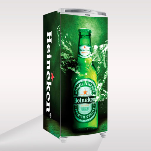 Adesivo Envelopamento Geladeira Cerveja Heineken