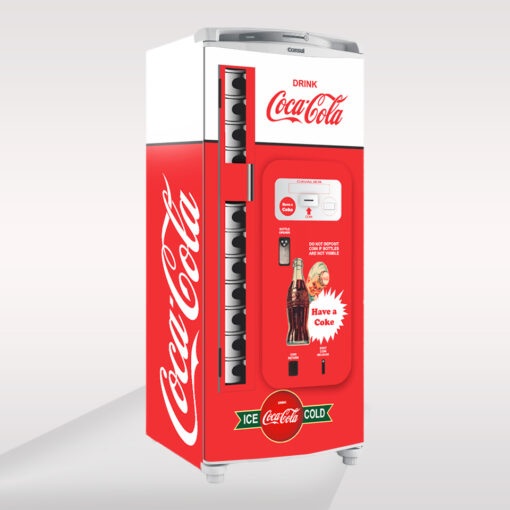 Adesivo Envelopamento Geladeira Máquina de Coca Cola