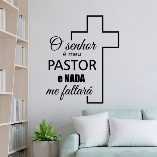 Adesivo de Parede O Senhor é meu pastor