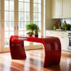 Adesivo Envelopamento Mesa Vermelho