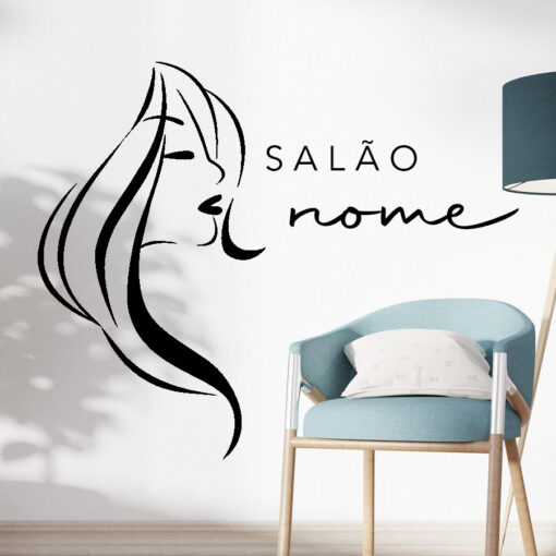 Adesivo Salão de Beleza Design Moderno