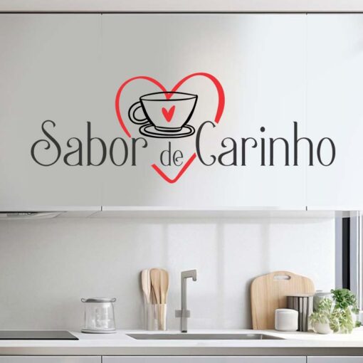 Adesivo de Cozinha Sabor de Carinho