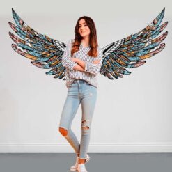 Adesivo Instagramável Asas de Anjo Coloridas