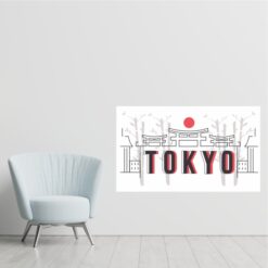 Adesivo de Parede Tokyo Japão